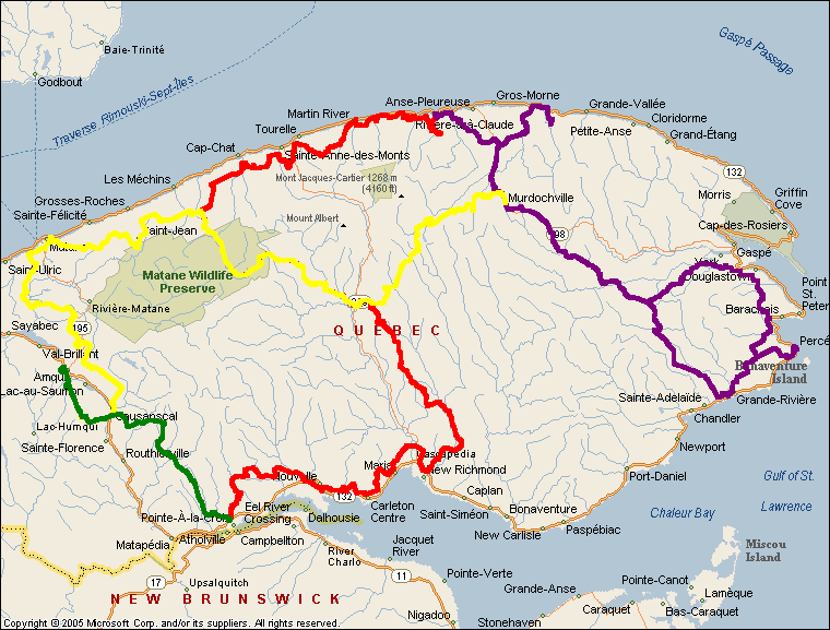 2009 Spring Ride, Gaspe